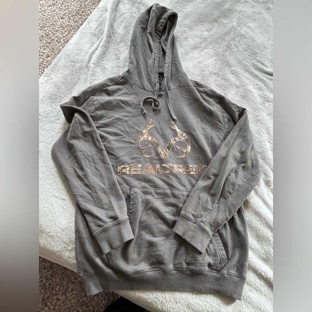 Realtree Gray‎ Hoodie with Logo